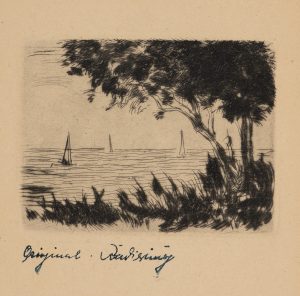 Ufer mit Segelbooten