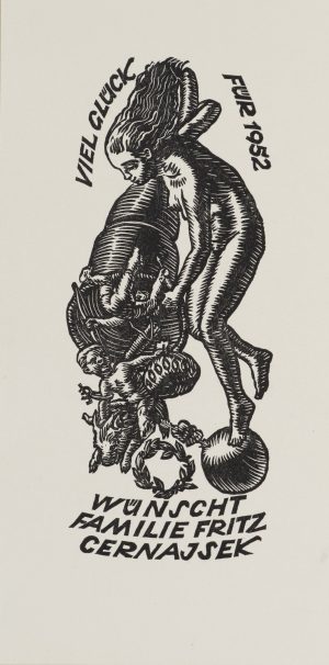 Glückwünsche mit Göttin Fortuna