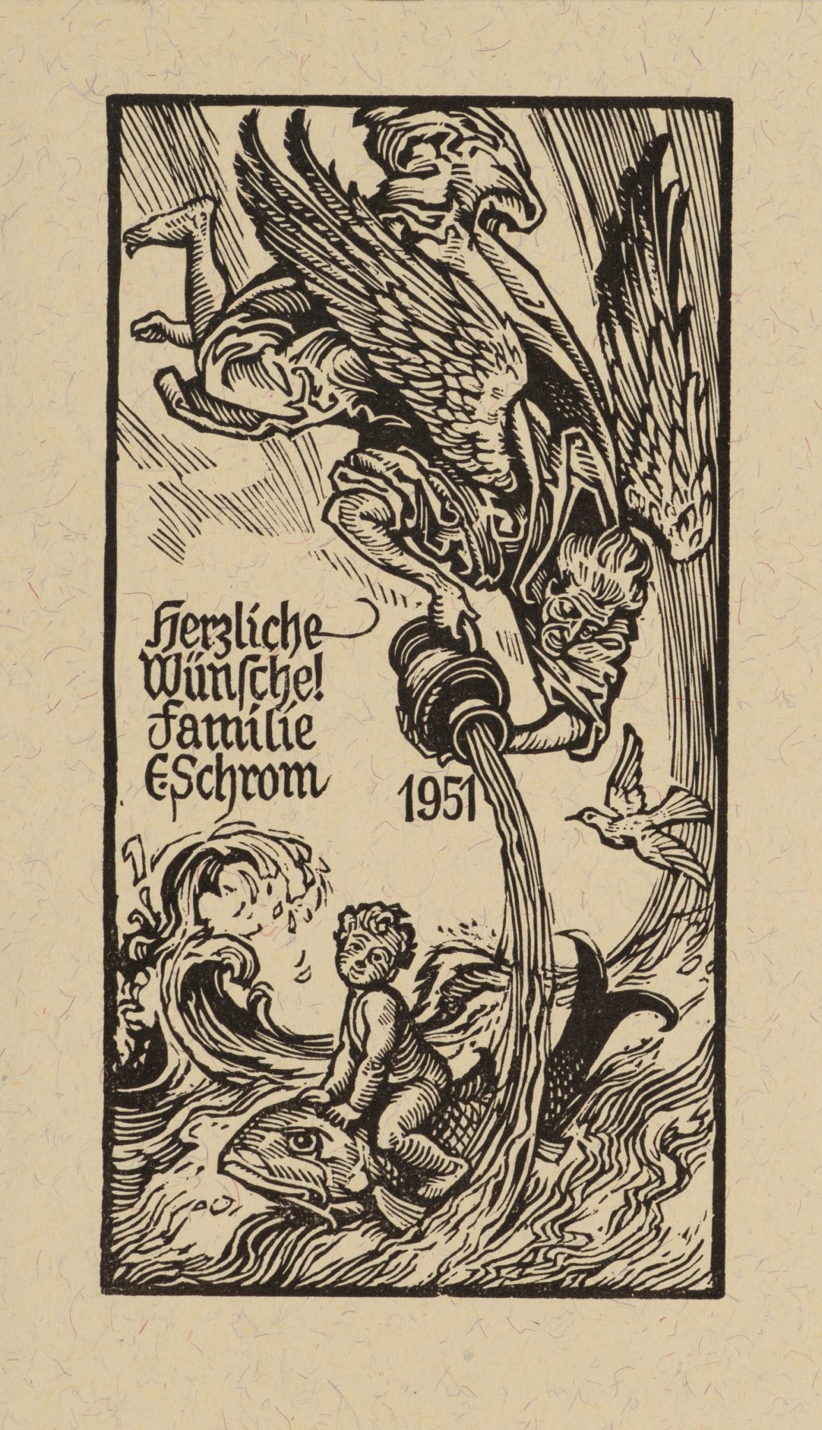 Wassergott und Jahresgrüße