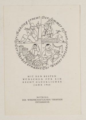 Kalendergruß 1960. Jahreszeitenzyklus