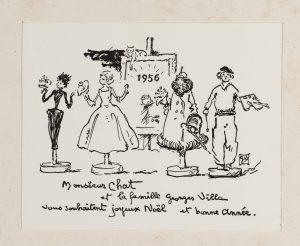 Neujahrsgruß mit Schaufensterpuppen