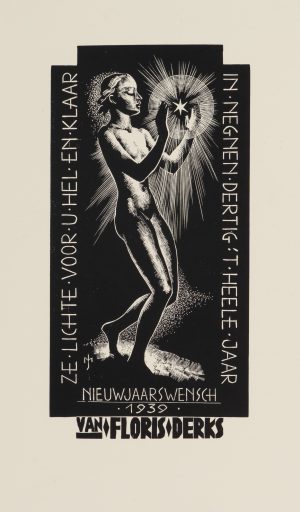 Neujahrswunsch 1939 mit Neujahrslicht