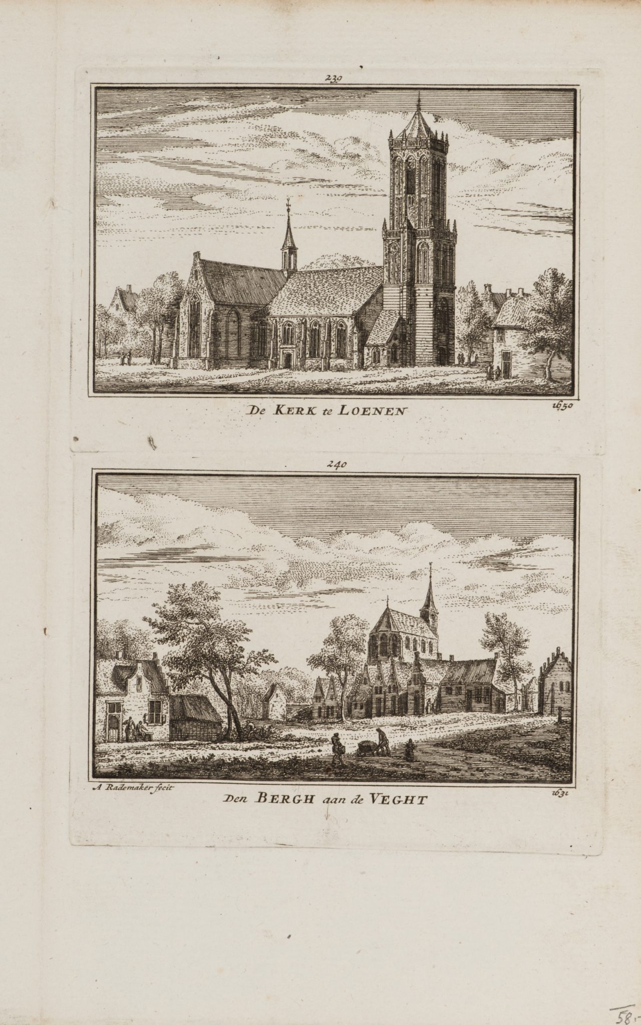 Kirchendarstellungen in Loenen und Bergh