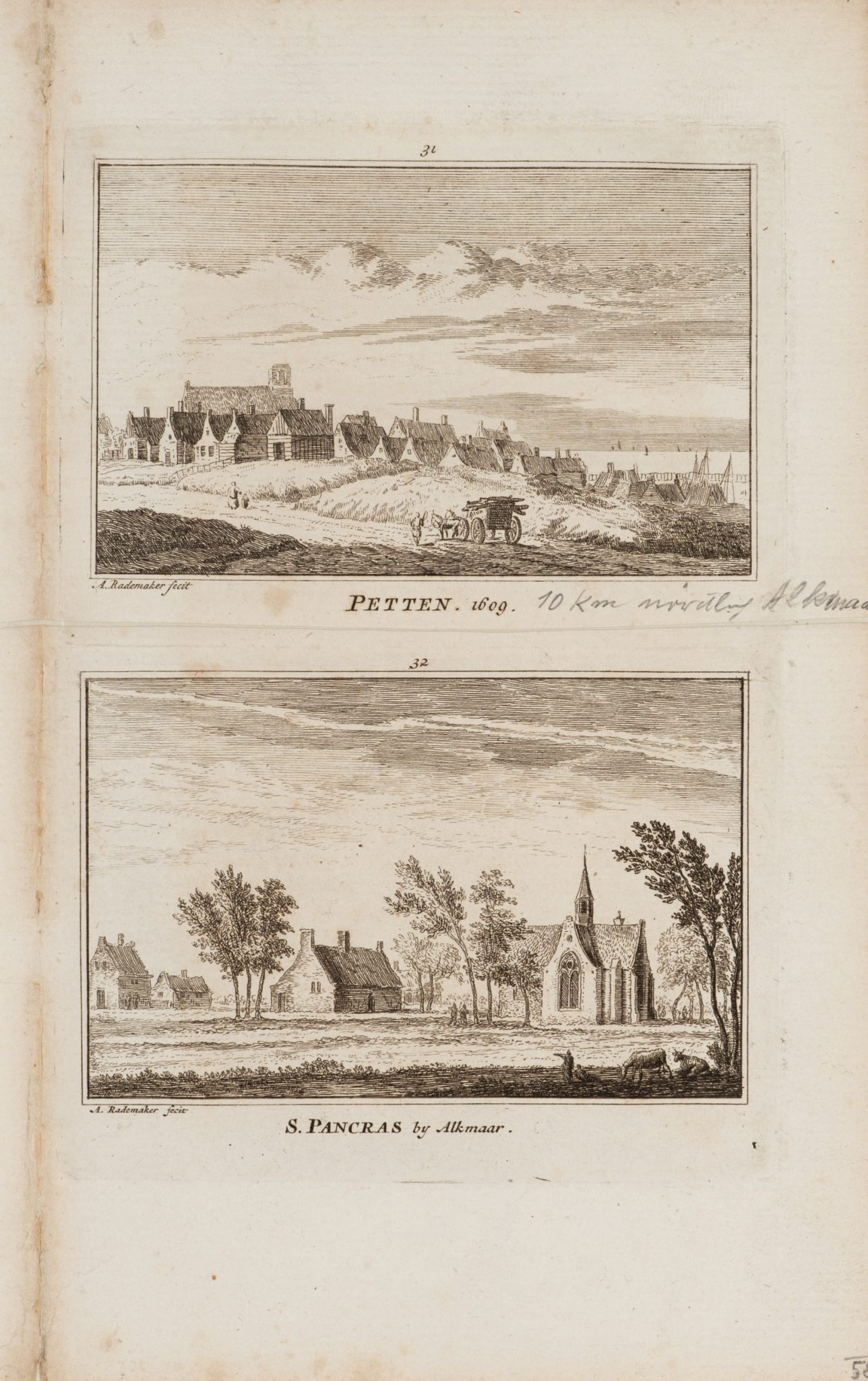 Dorfansicht von Petten und S. Pancras
