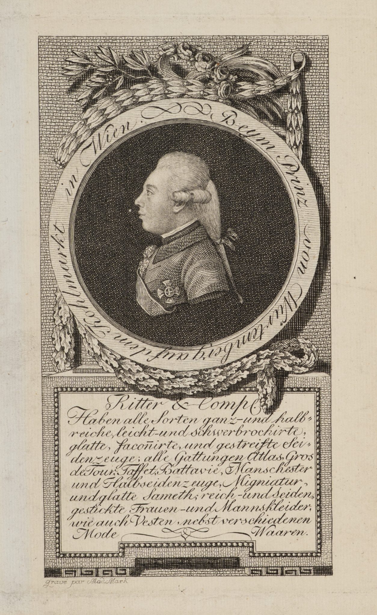 Ferdinand von Württemberg. Historisches Handelswerbeporträt