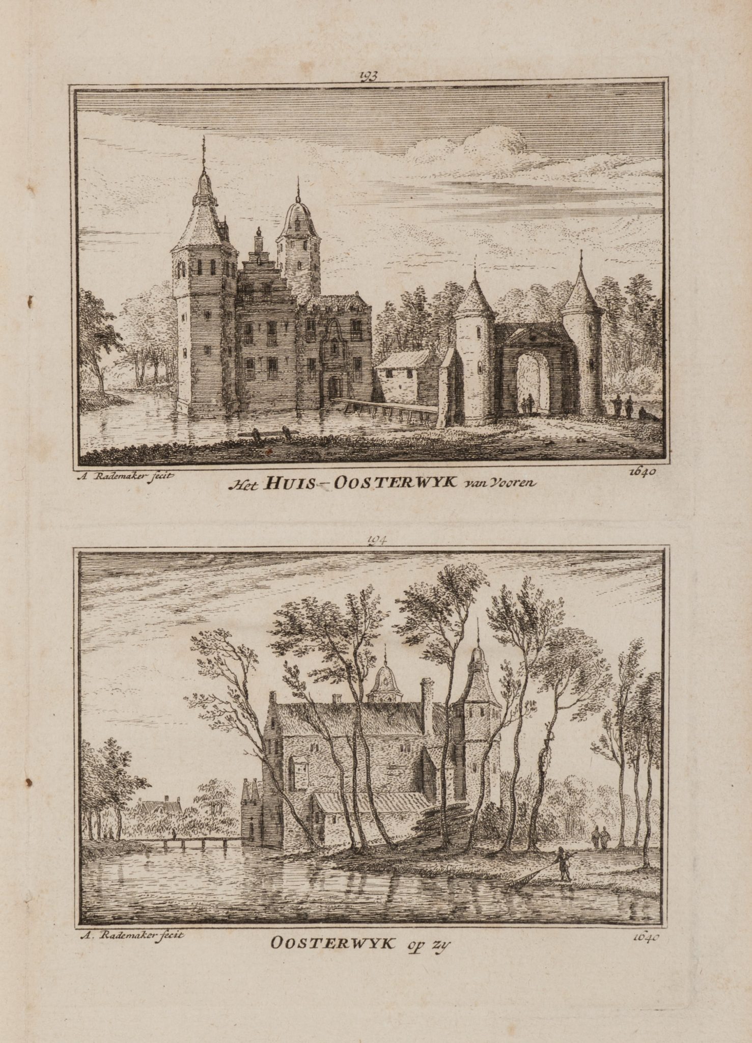 Ansichten des Schlosses Oosterwijk