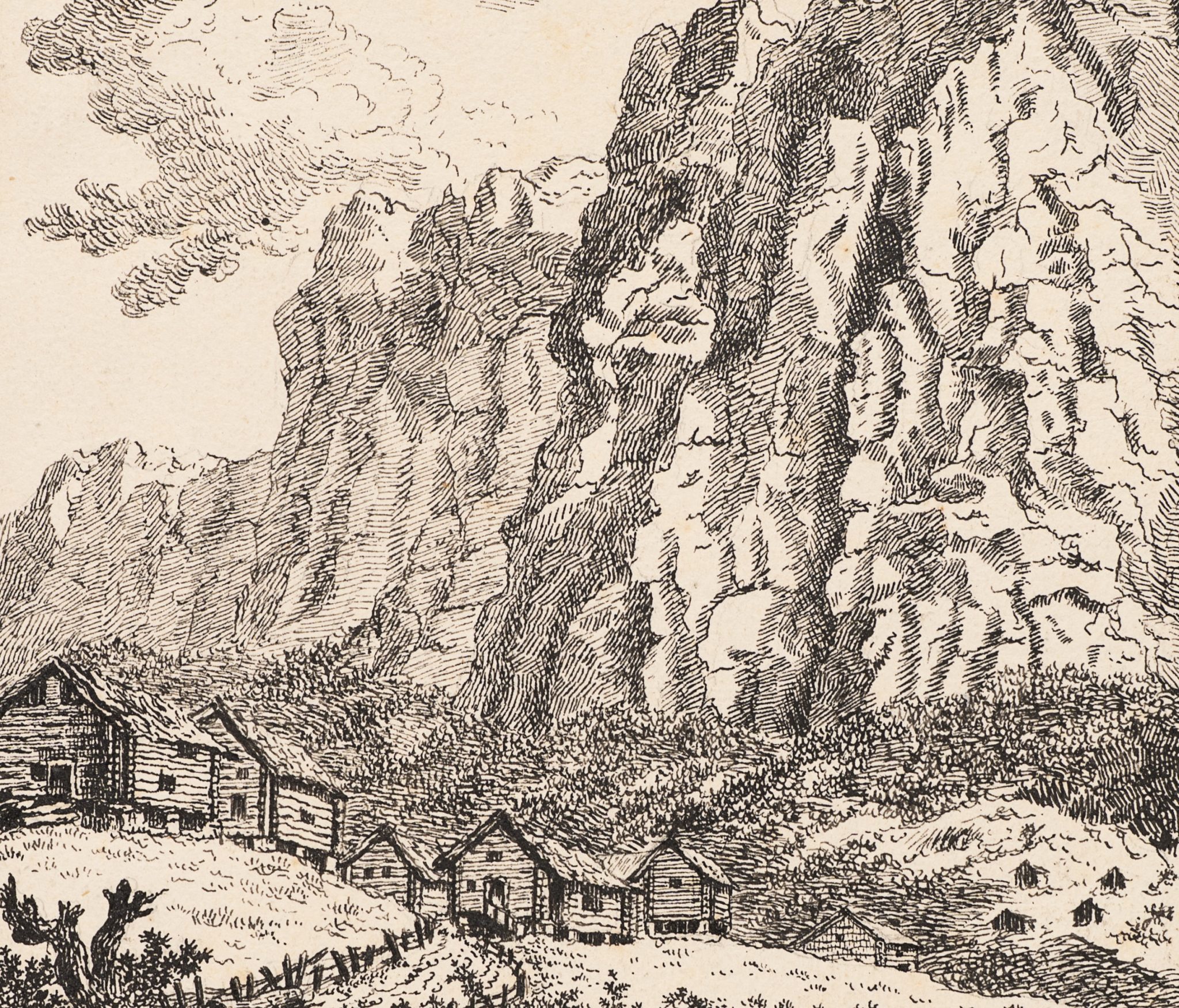 Alpine Landschaft in Wallis