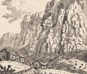 Alpine Landschaft in Wallis