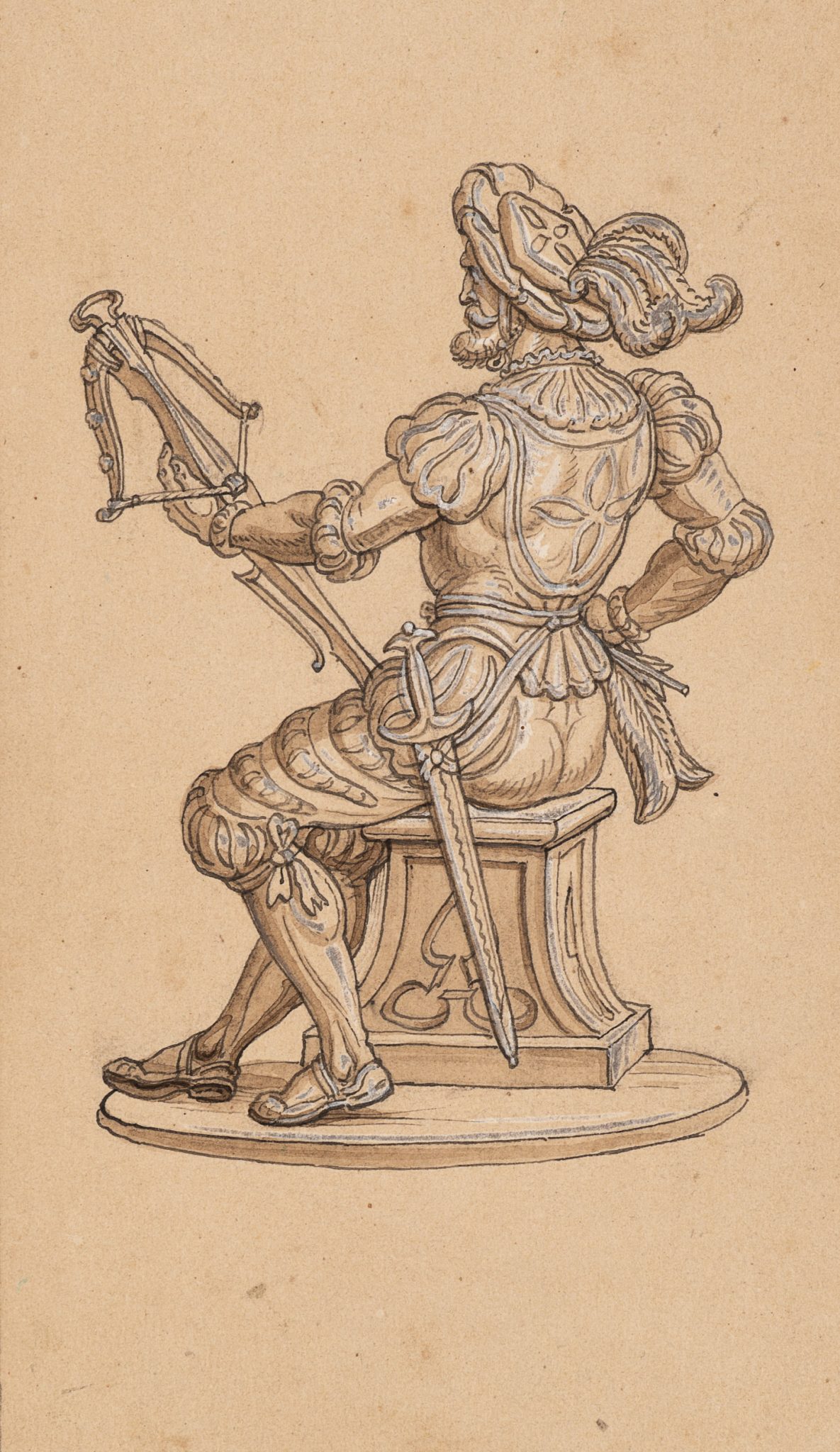 Studie einer sitzenden Figur