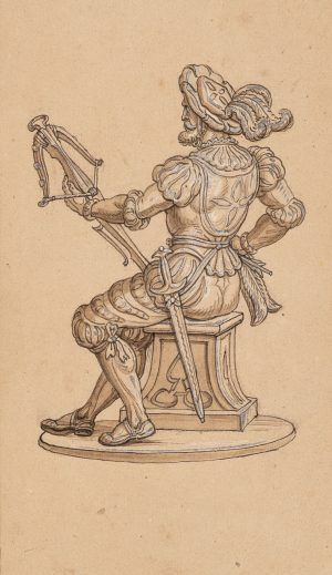 Studie einer sitzenden Figur