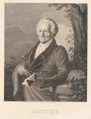 Porträt von Johann W. v. Goethe