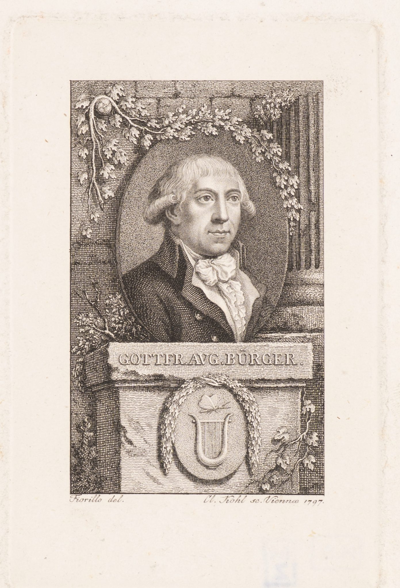 Portrait des Dichters Gottfried Aug. Bürger