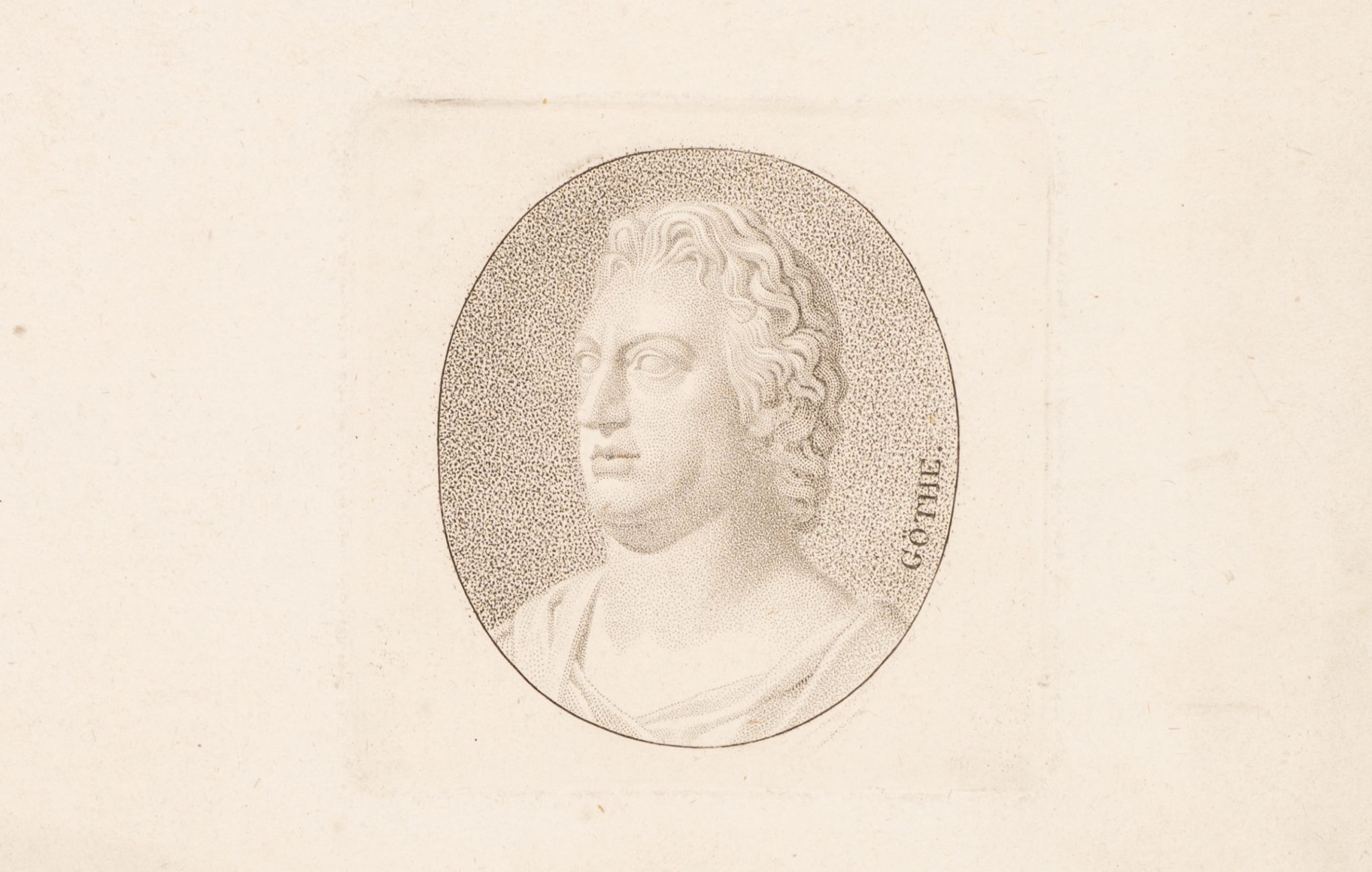 Klassisches Büste des Dichters Goethe