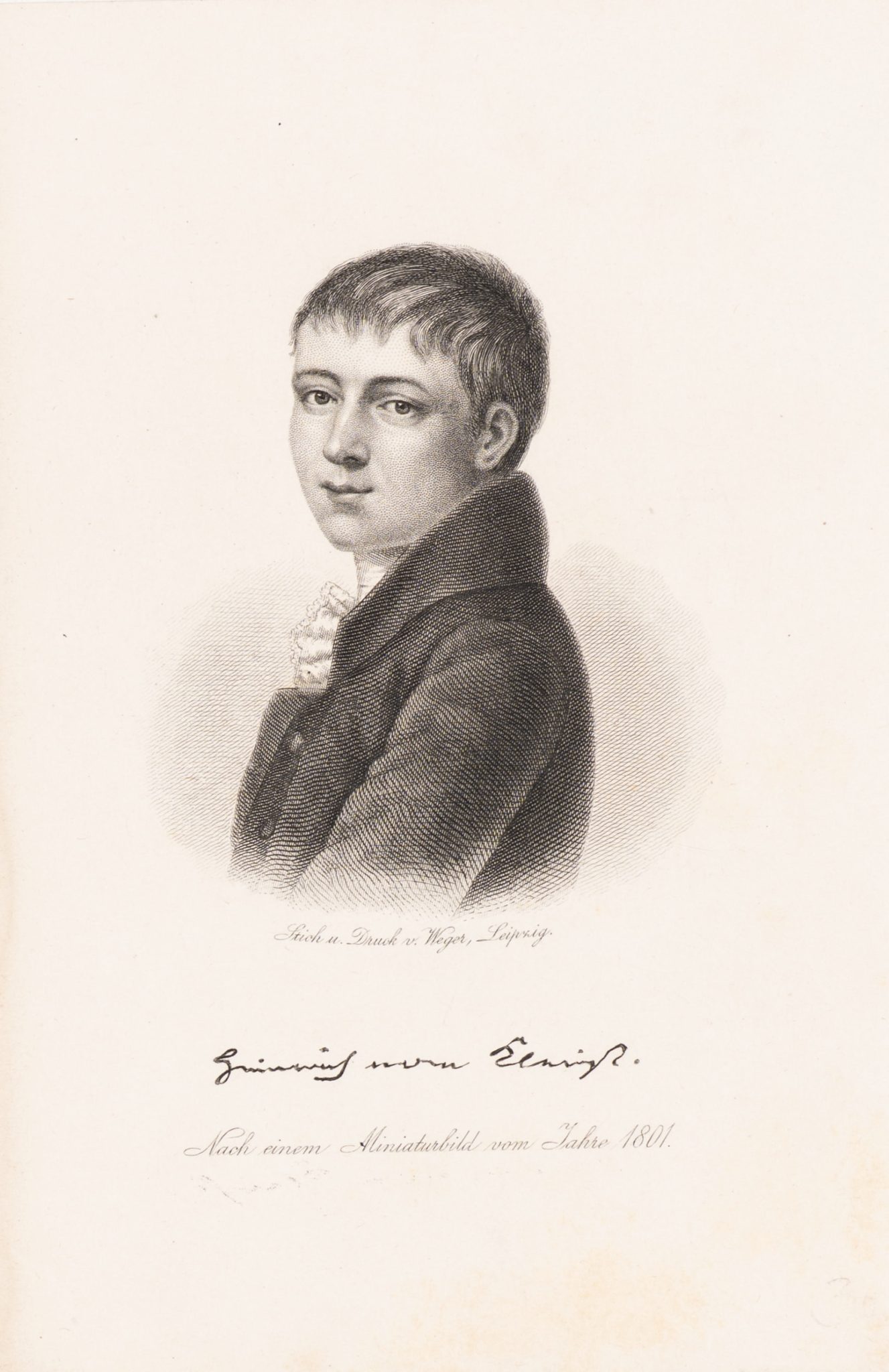 Portrait des jungen Heinrich von Kleists