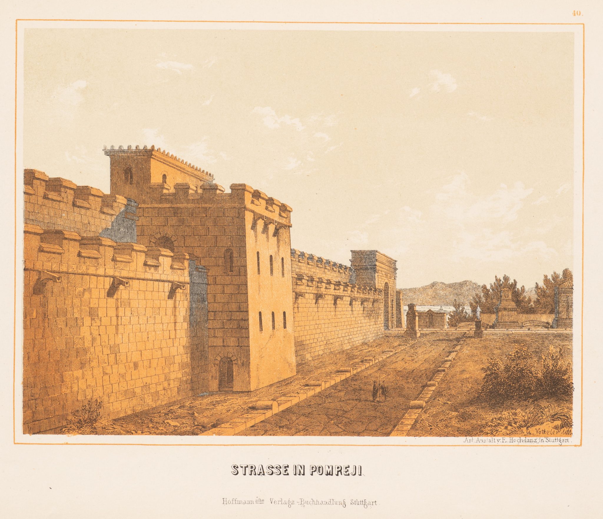 Straße in Pompeji