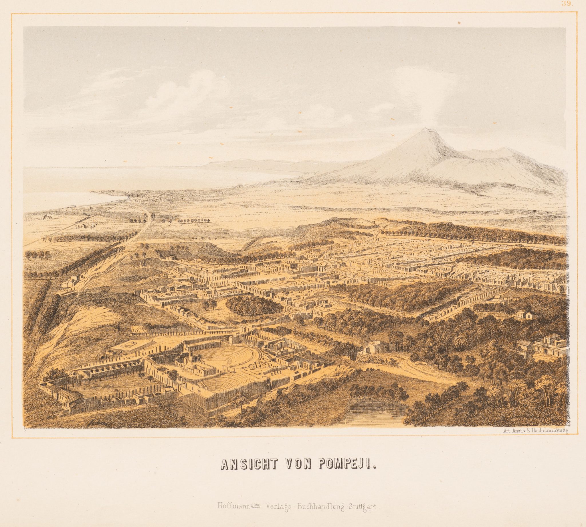 Ansicht von Pompeji