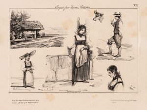 Ländliches Croquis
