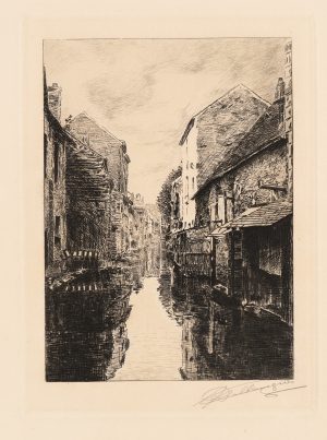 Kanal in französischer Altstadt