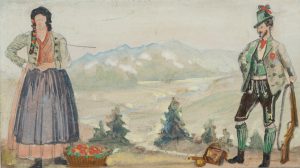 Tiroler Trachtszene