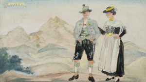 Bayerisches Trachtenpaar