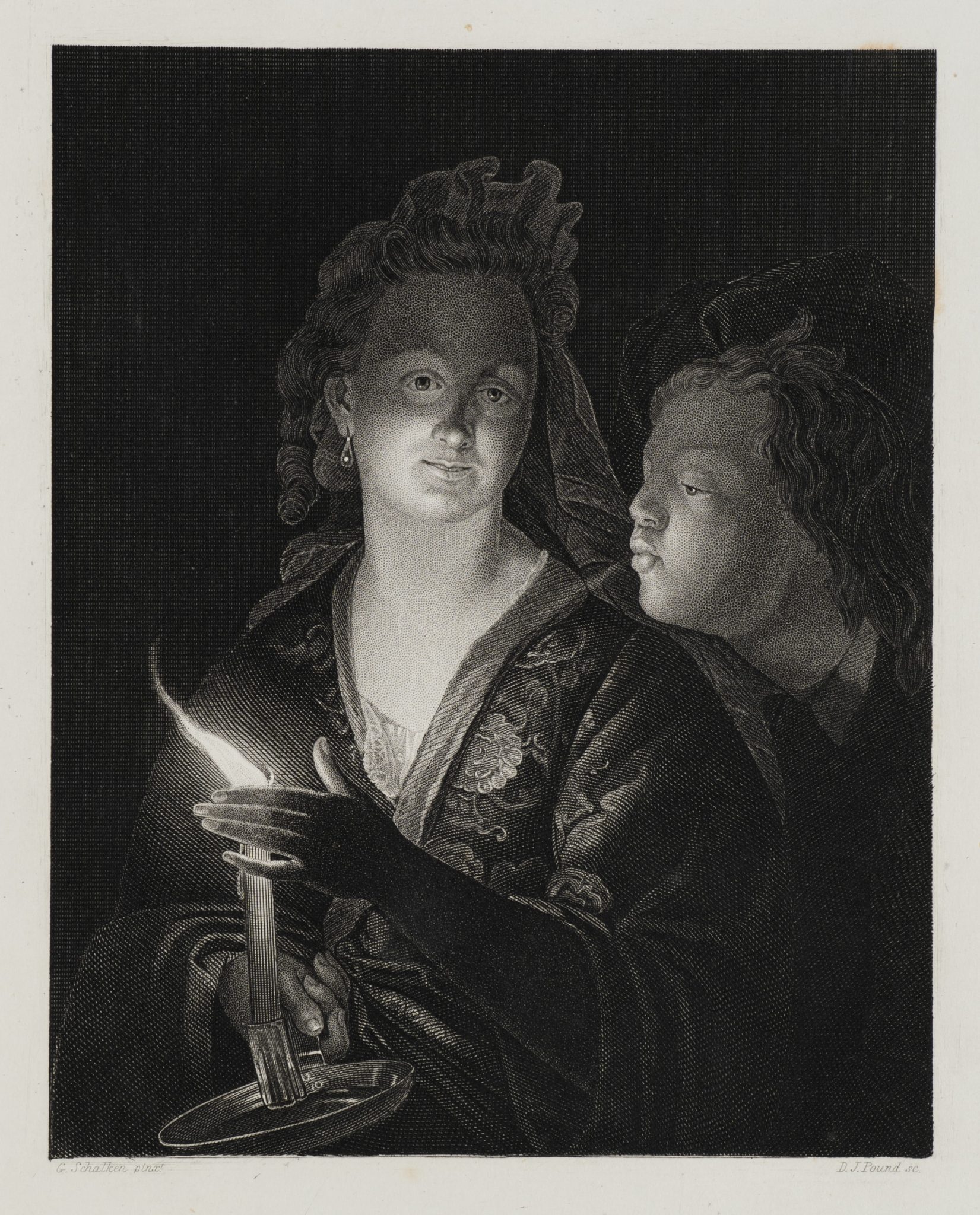 Kerzenlicht und Schatten