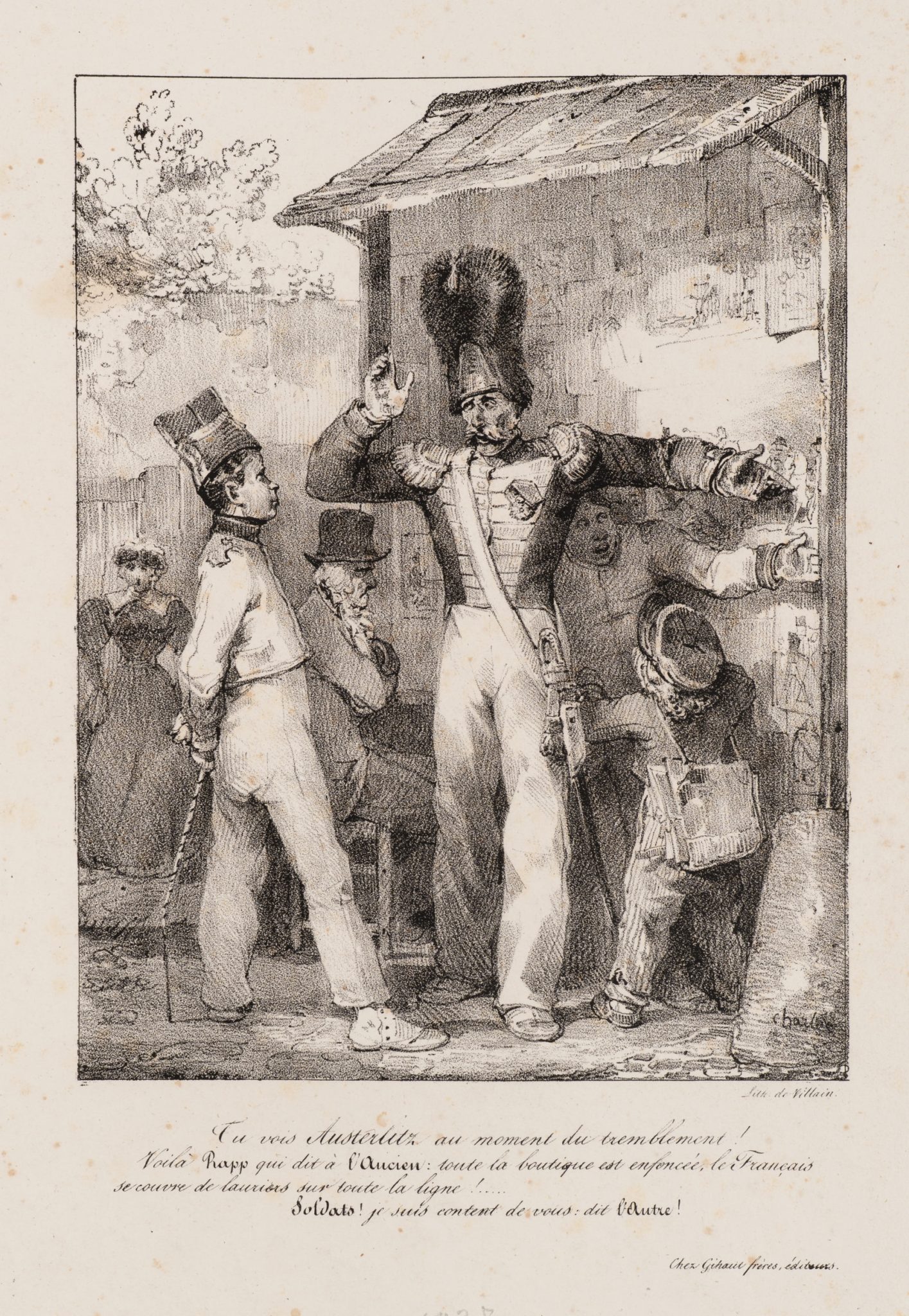 Soldat und Zuhörer