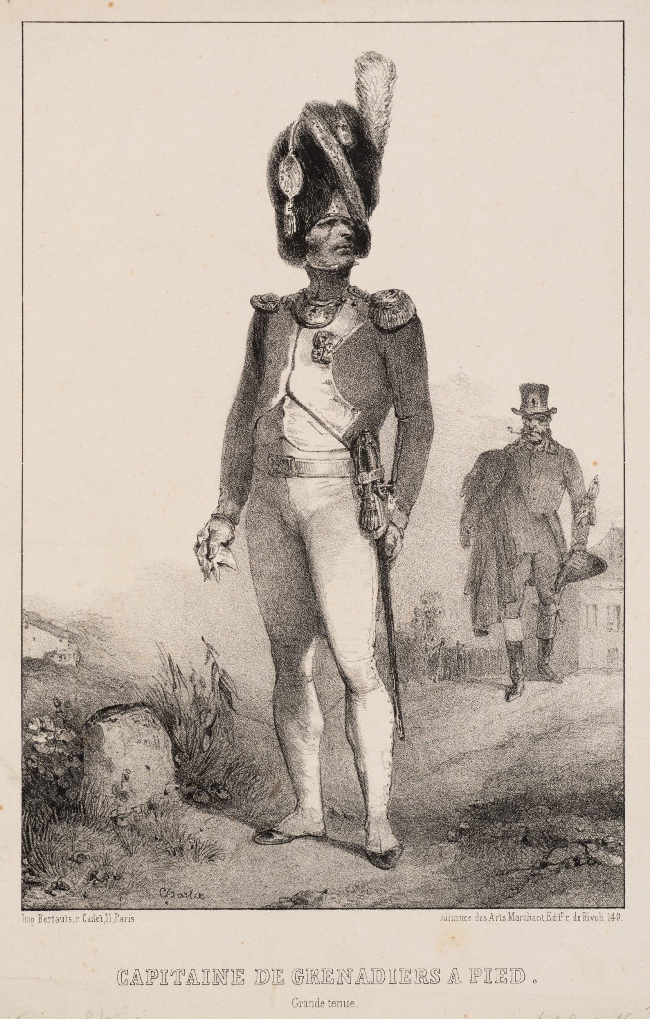 Militärischer Offizier in Paradeuniform