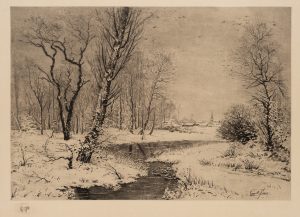 Winterliche Flusslandschaft