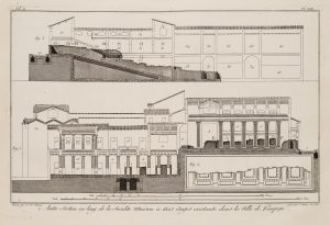 Architektonische Schnitte aus Pompeji