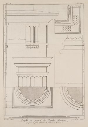 Architektonisches Dorisches Profil