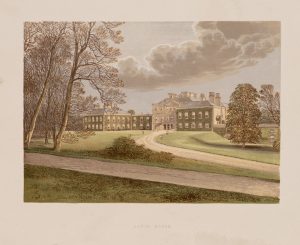 Haddo House mit Auffahrt, Schottland