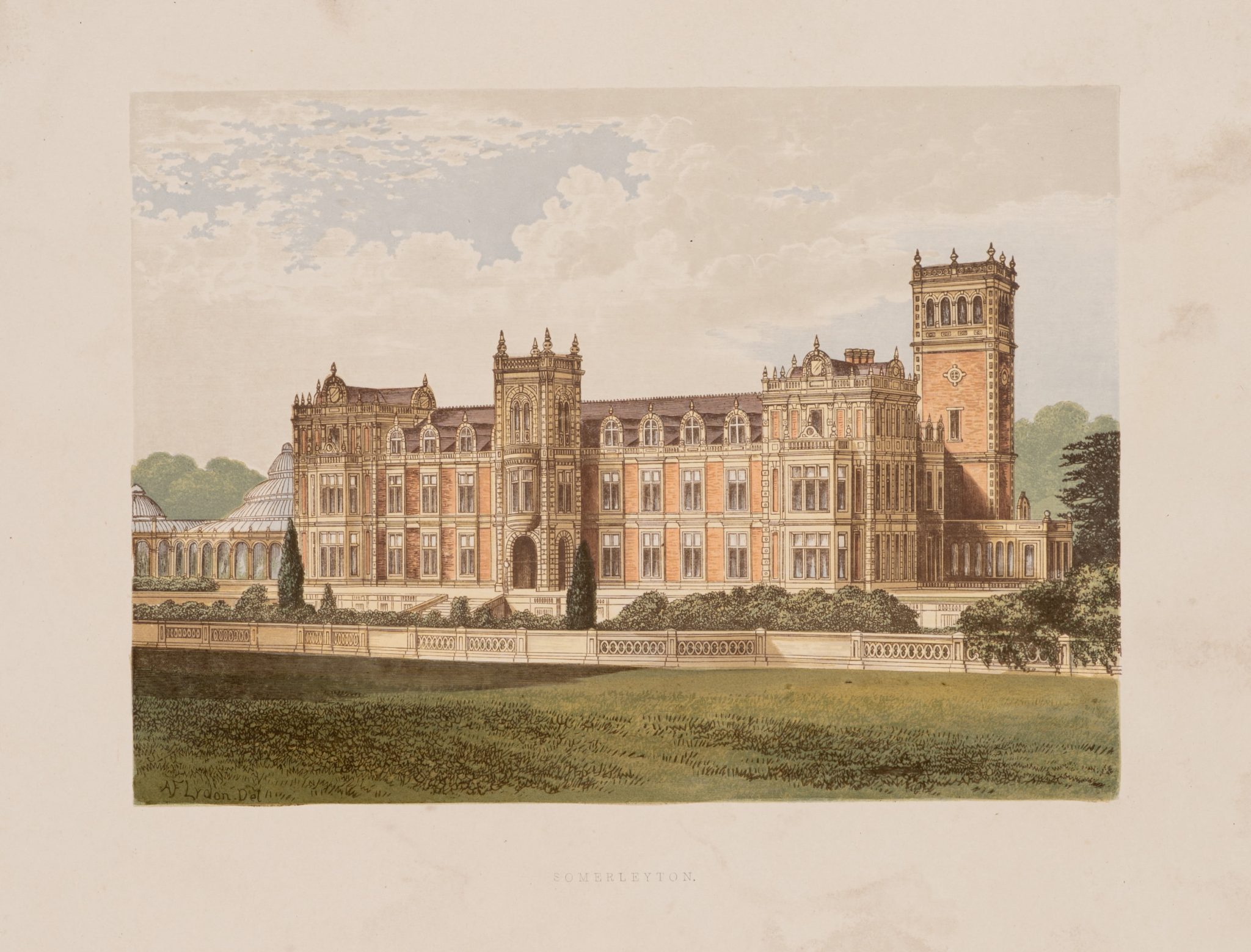 Somerleyton Hall. Viktorianisches Herrenhaus
