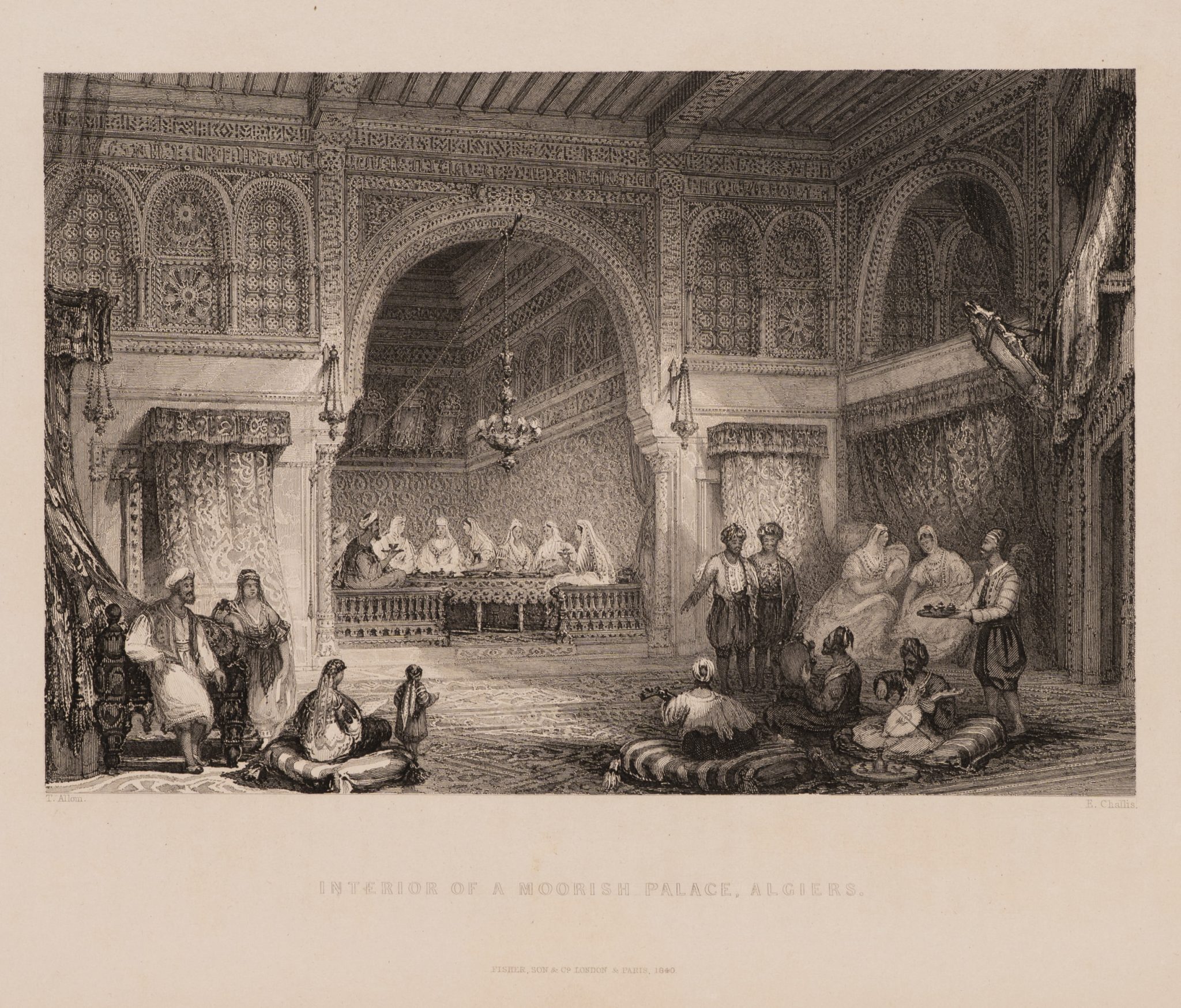 Interieur maurischer Palast Algier