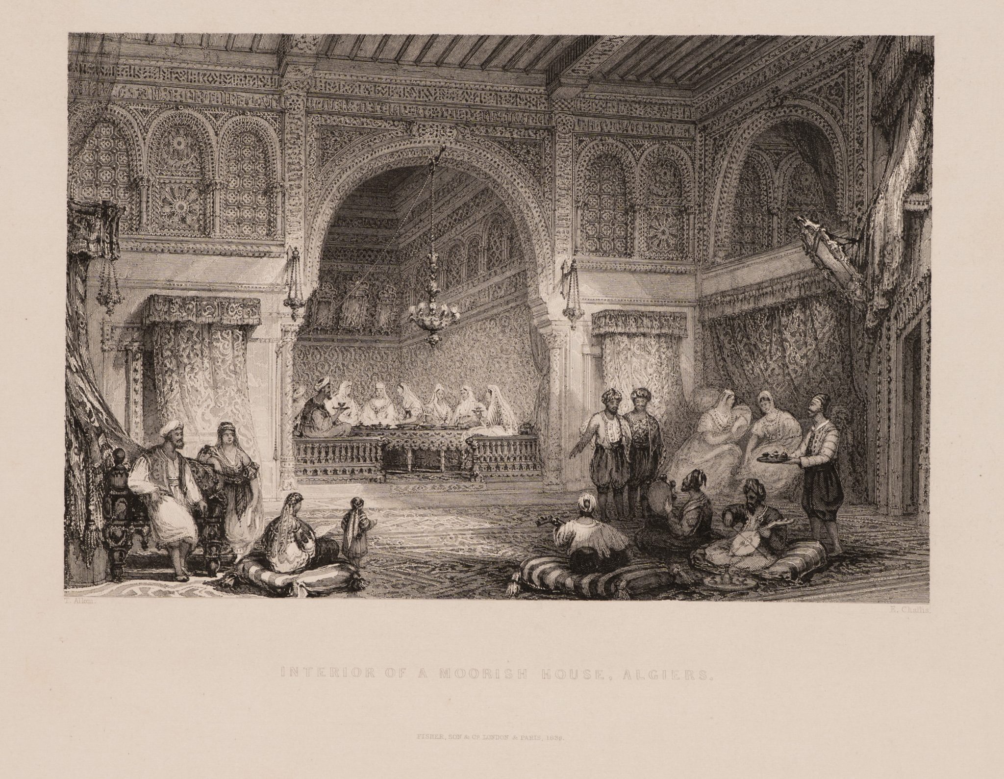 Interieur maurischer Palast Algier