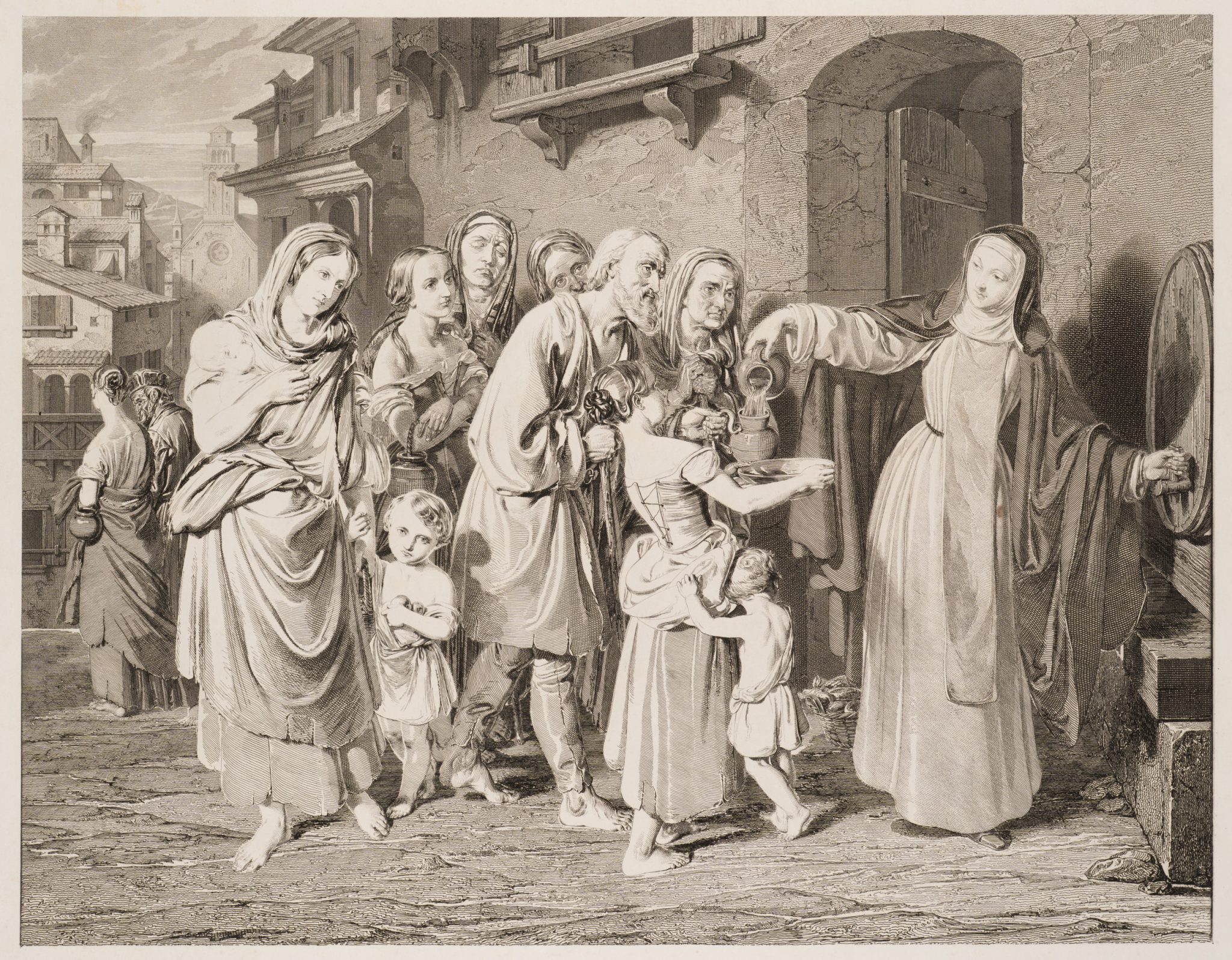 Heilige Katharina von Siena. Probedruck