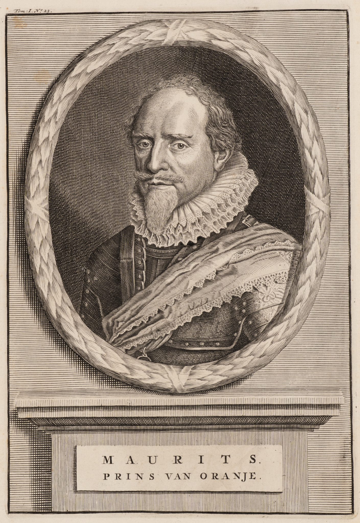 Prinz Maurits im Ovalmedaillon