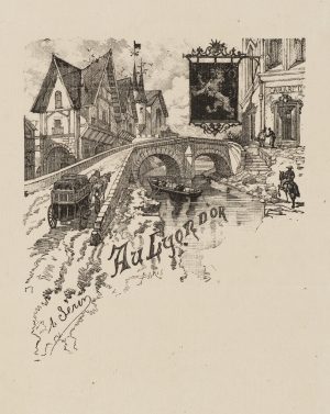 Stadtansicht mit Kanal