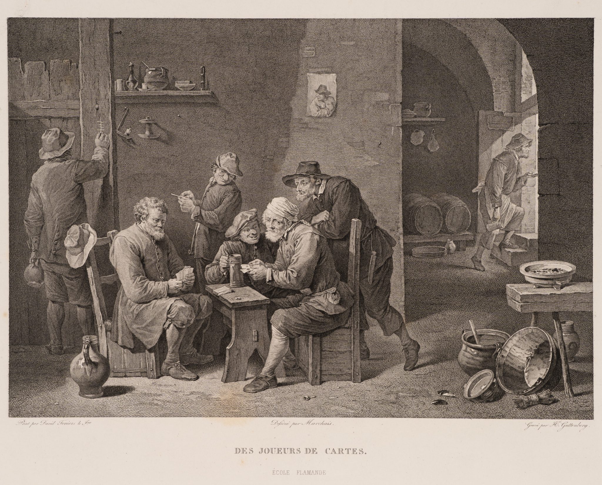 Kartenspieler im Gasthaus
