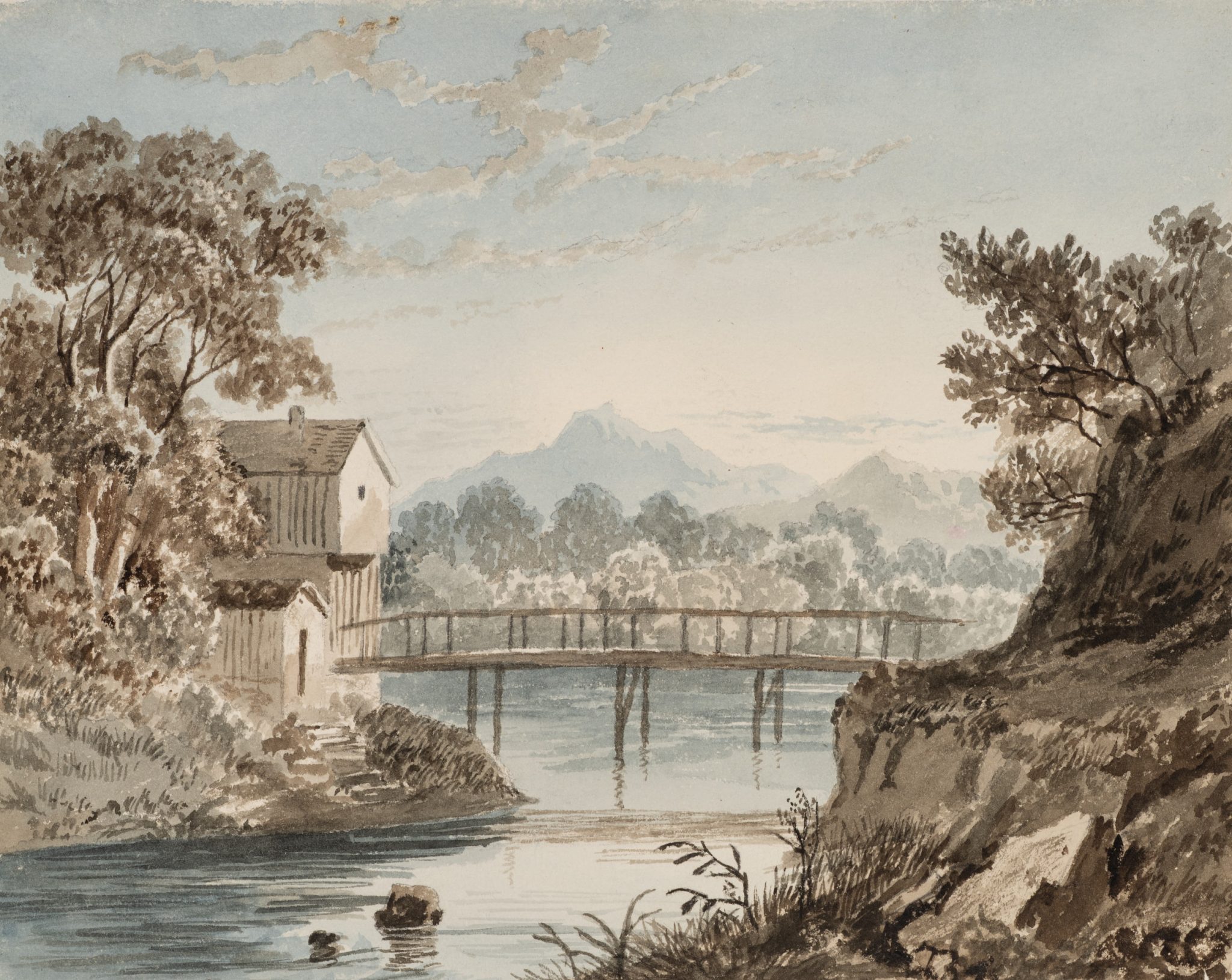 Brücke über den Fluss