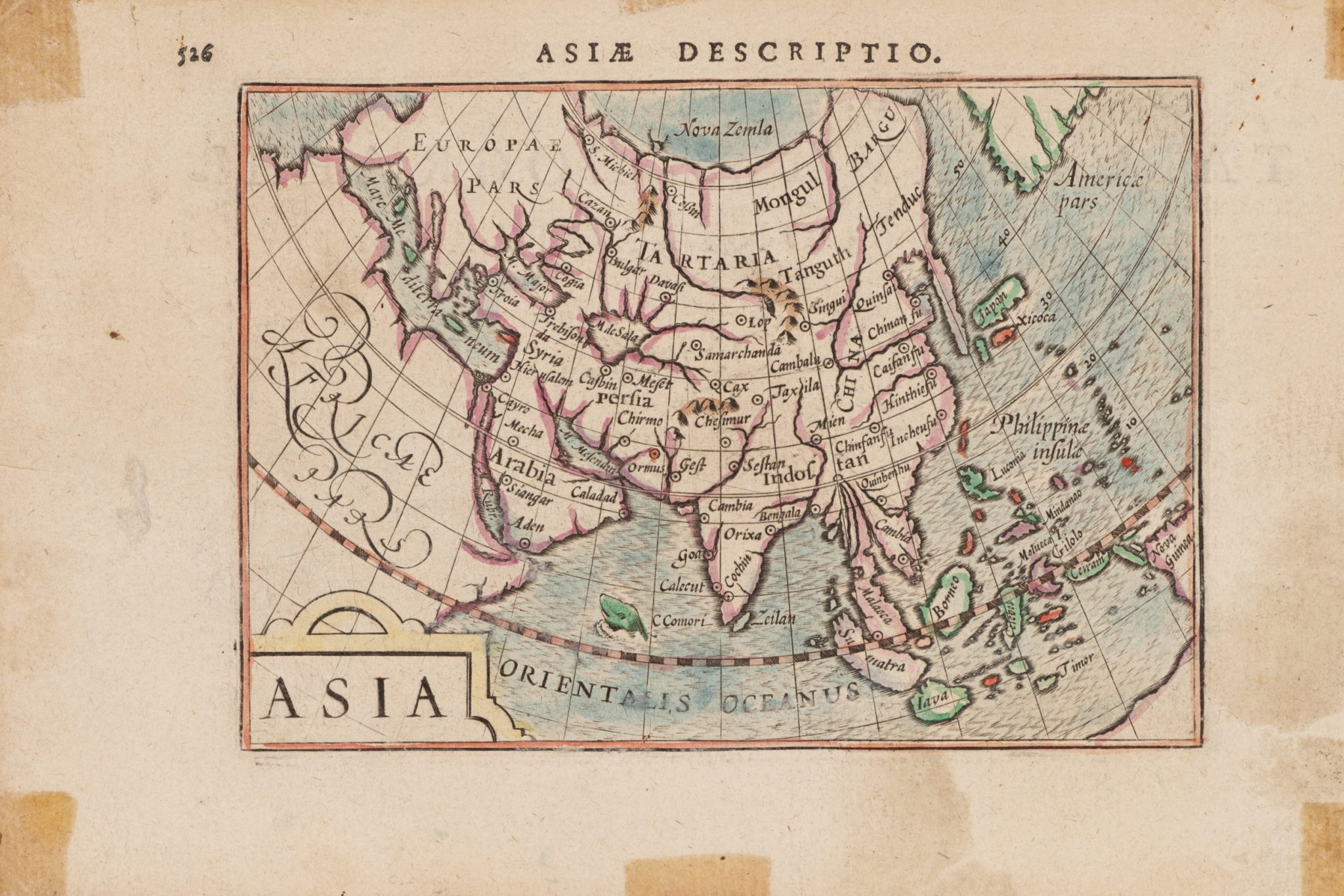 Historische Asienkarte