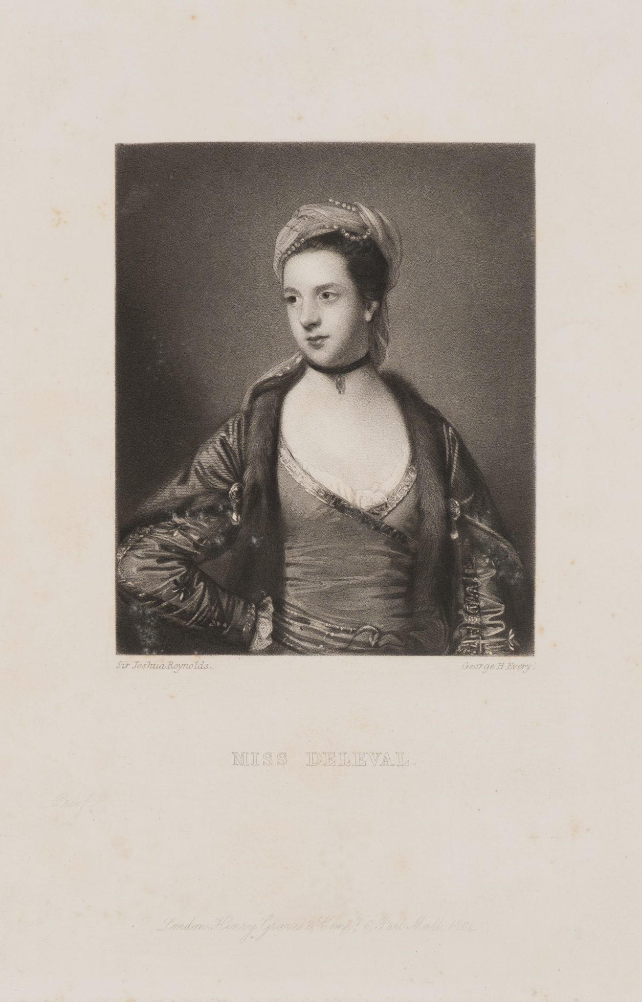 Porträt von Miss Deleval