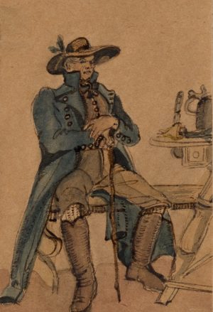 Bayerischer Bauer in Tracht