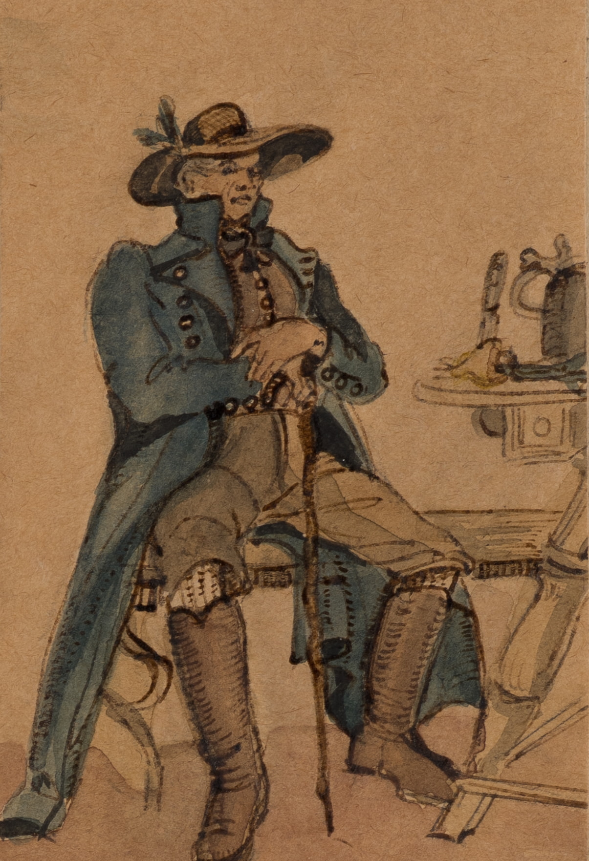 Bayerischer Bauer in Tracht