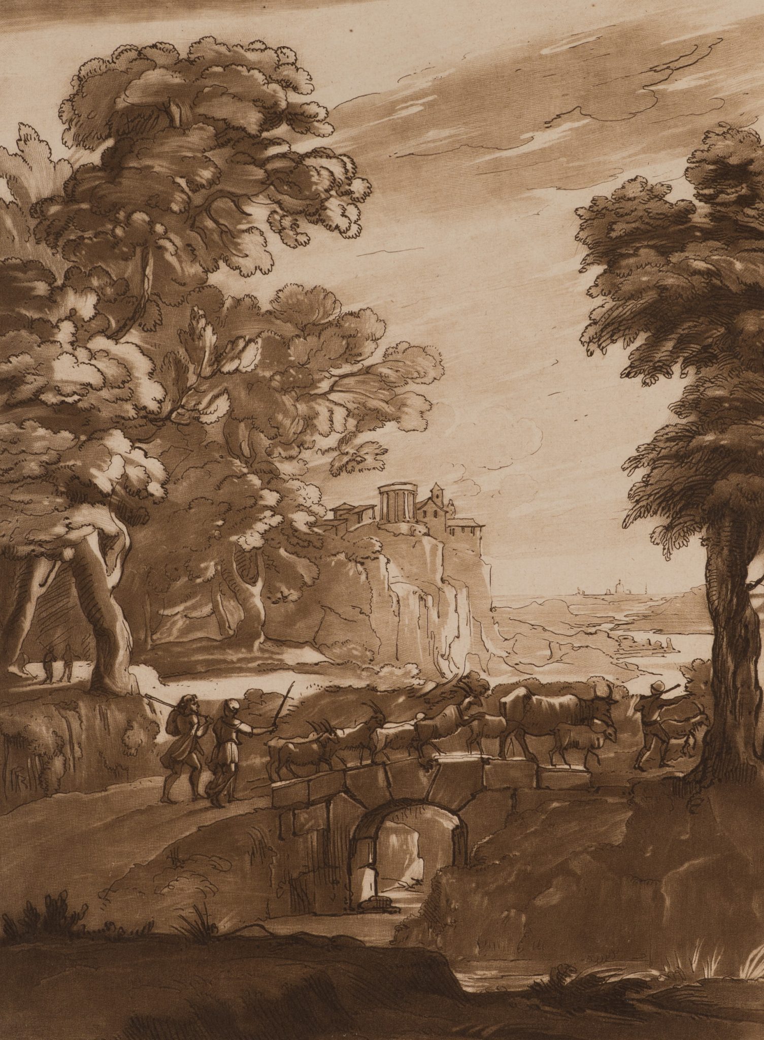 Landschaft mit Blick auf Tivoli