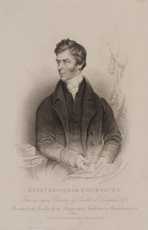 Henry Brougham mit Gesetzesentwurf