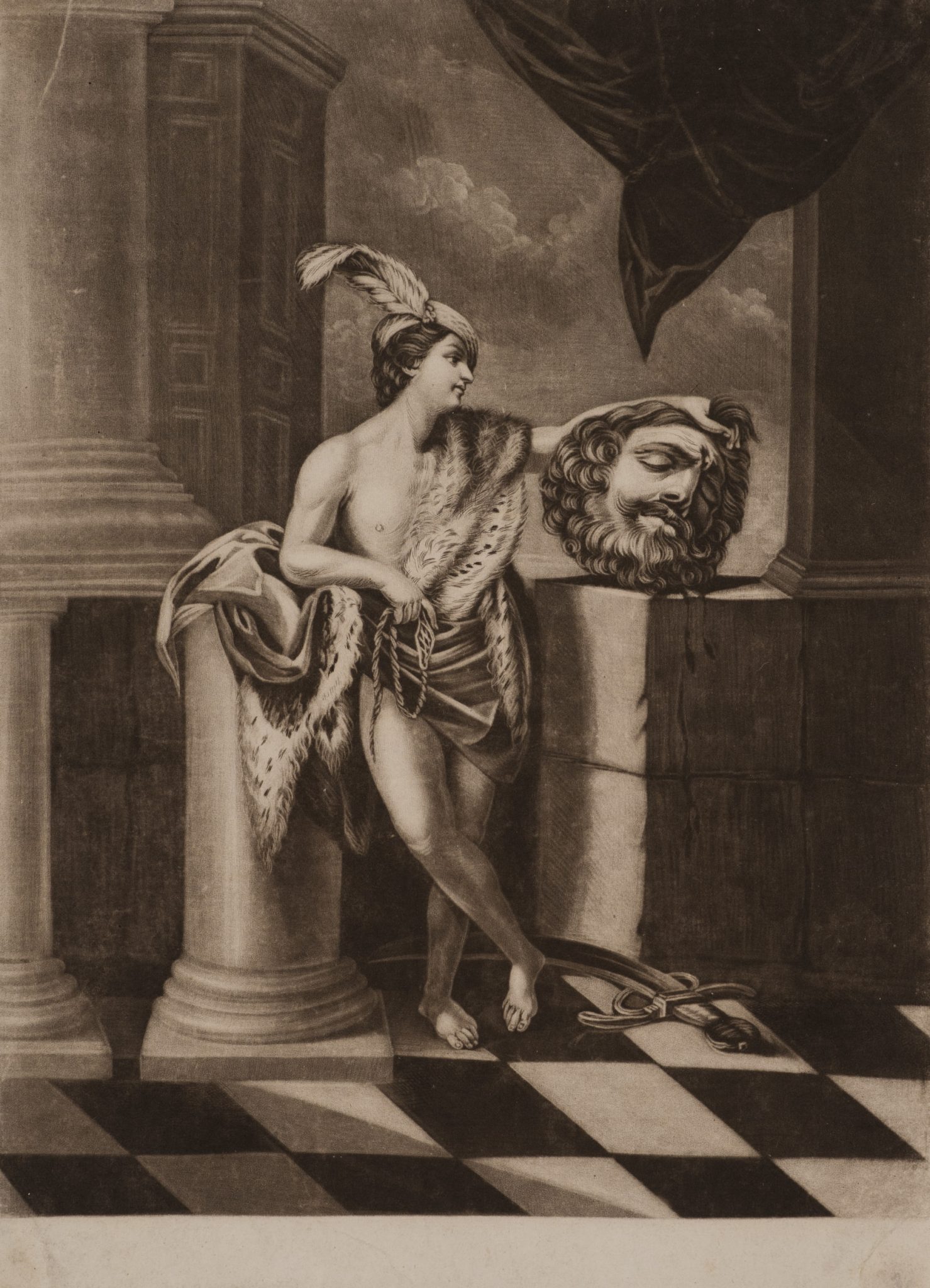 David mit dem Haupt des Goliath