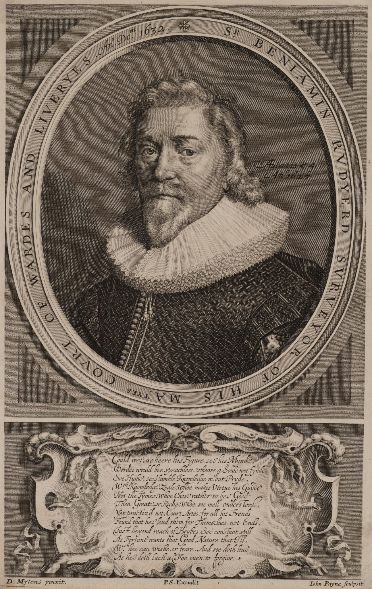 Porträt von Sir Benjamin Rudyerd