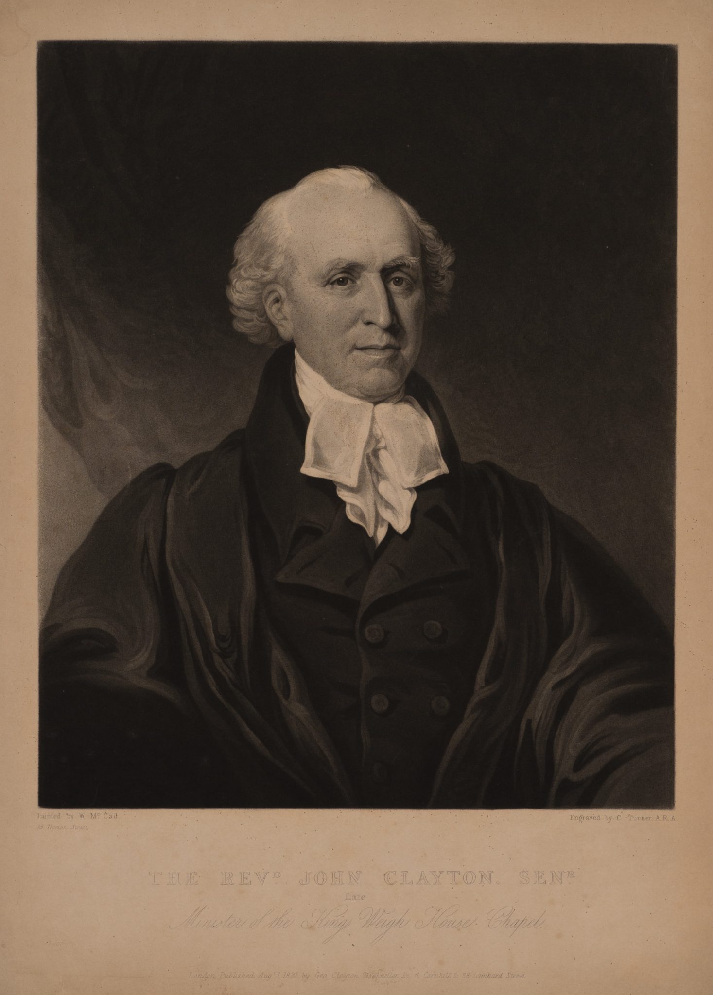 Portrait des Reverend John Clayton