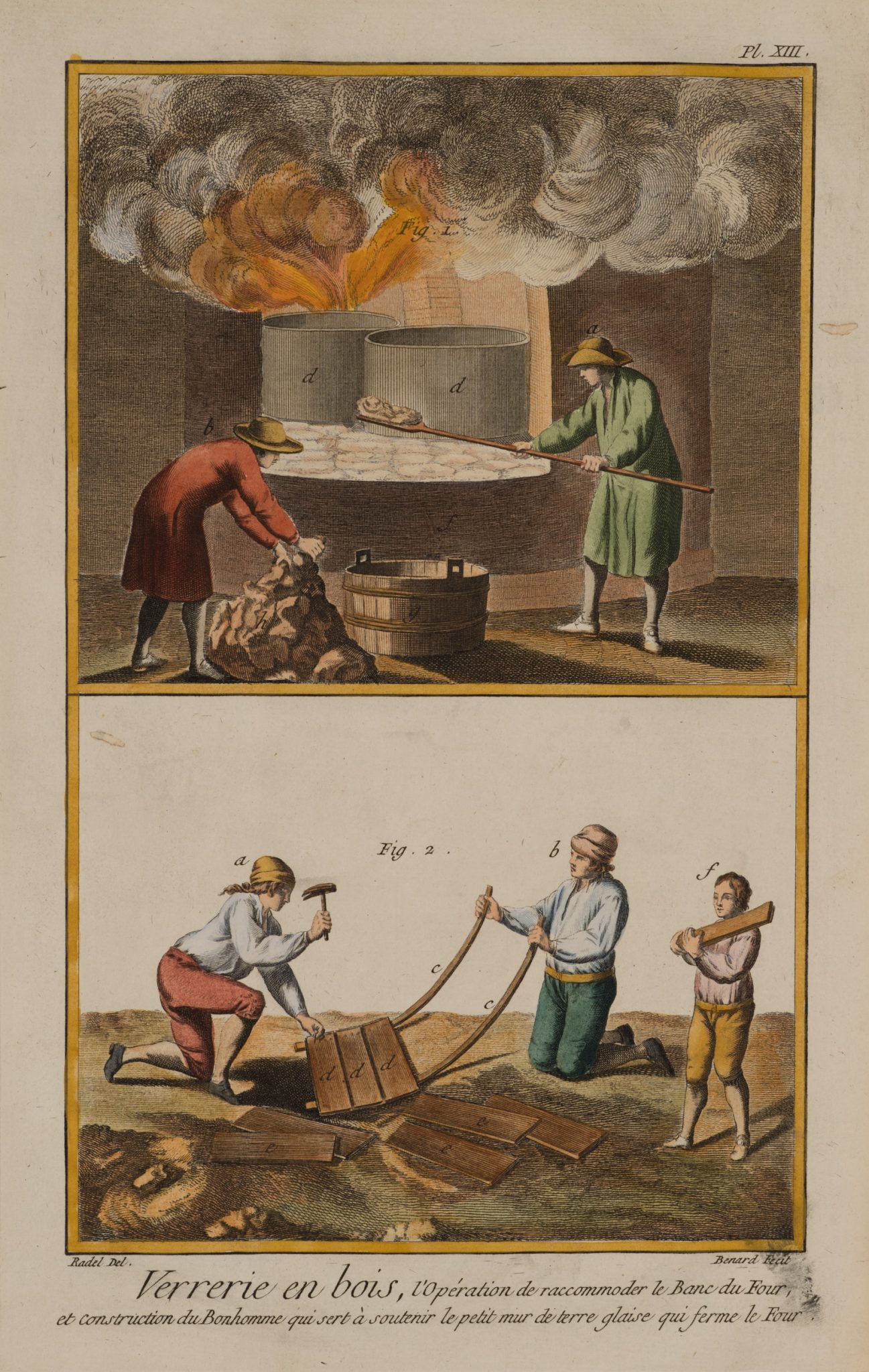 Verrerie en bois. Am Glasofen