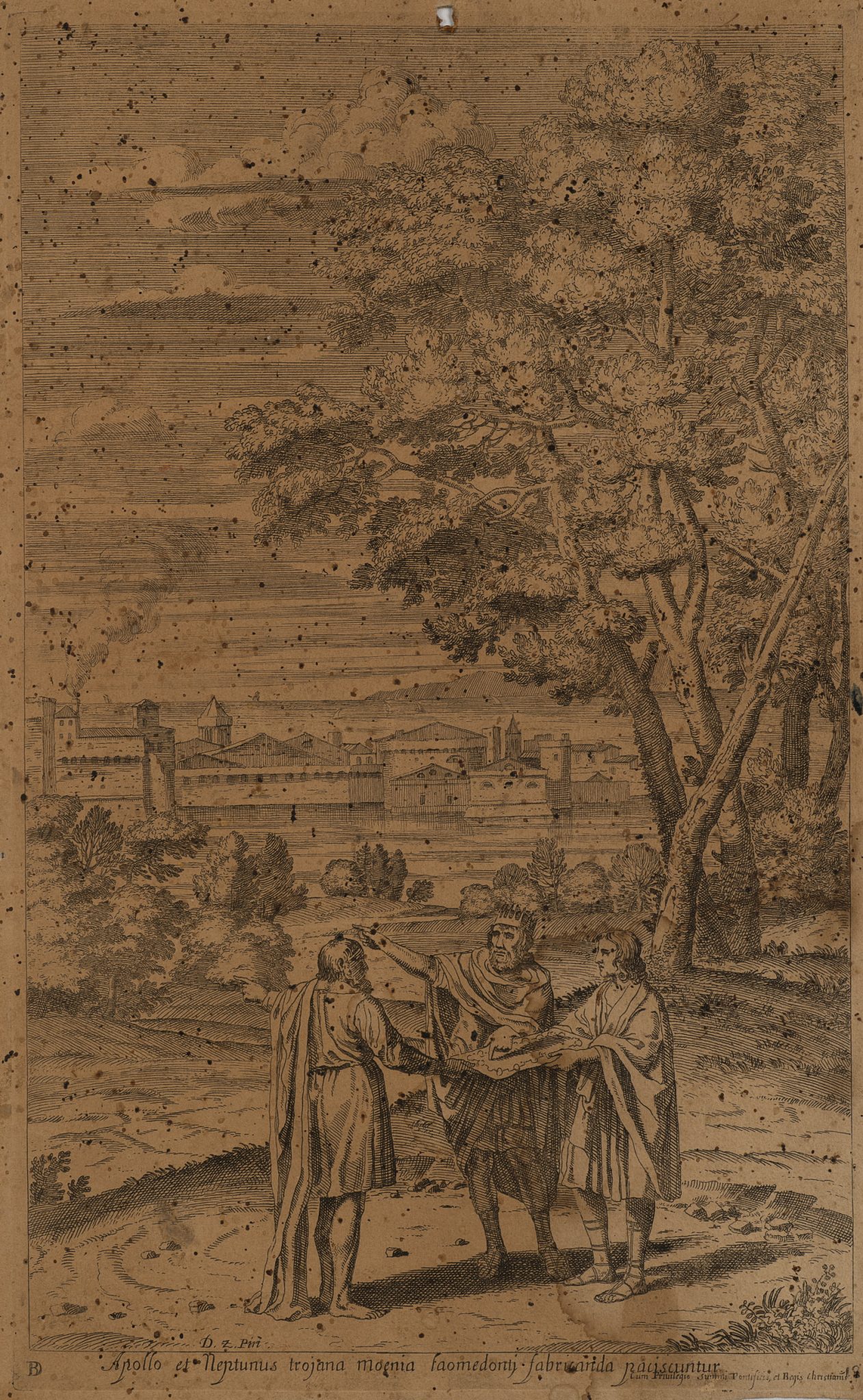 Apollo und Neptun beraten Laomedon von Troja